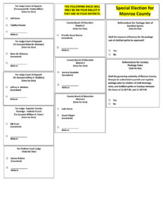 Republican Sample Ballot for the May 21, 2024 Primary Election – Monroe ...